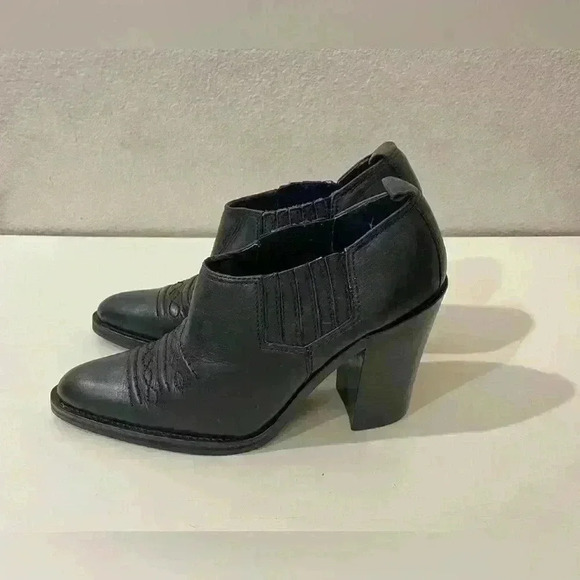 Sam & Libby Women's Brighton Western Leather Bootie Size 7.5‎ - Picture 9 of 10